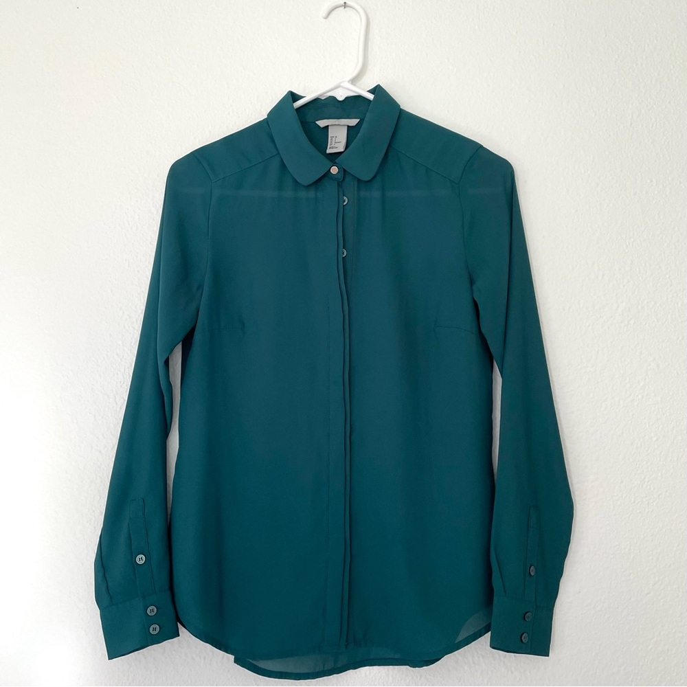 H&M Green Blouse